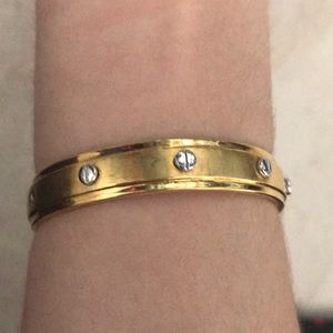 Gold Henri Bendel cuff bracelet